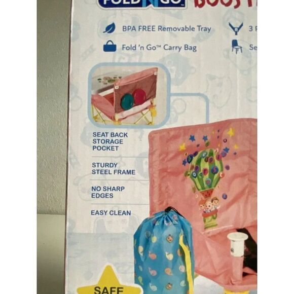 Cocomelon Fold N Go Booster Seat with Tray Feeding Chair for Babies BPA Free NEW - Picture 8 of 14